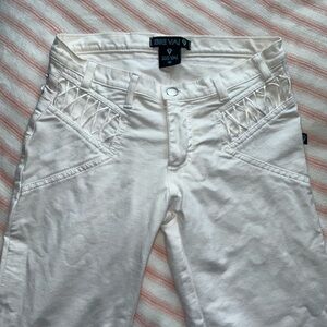 Low Waist White Big Vai Jeans